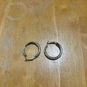 Nickel colored earrings